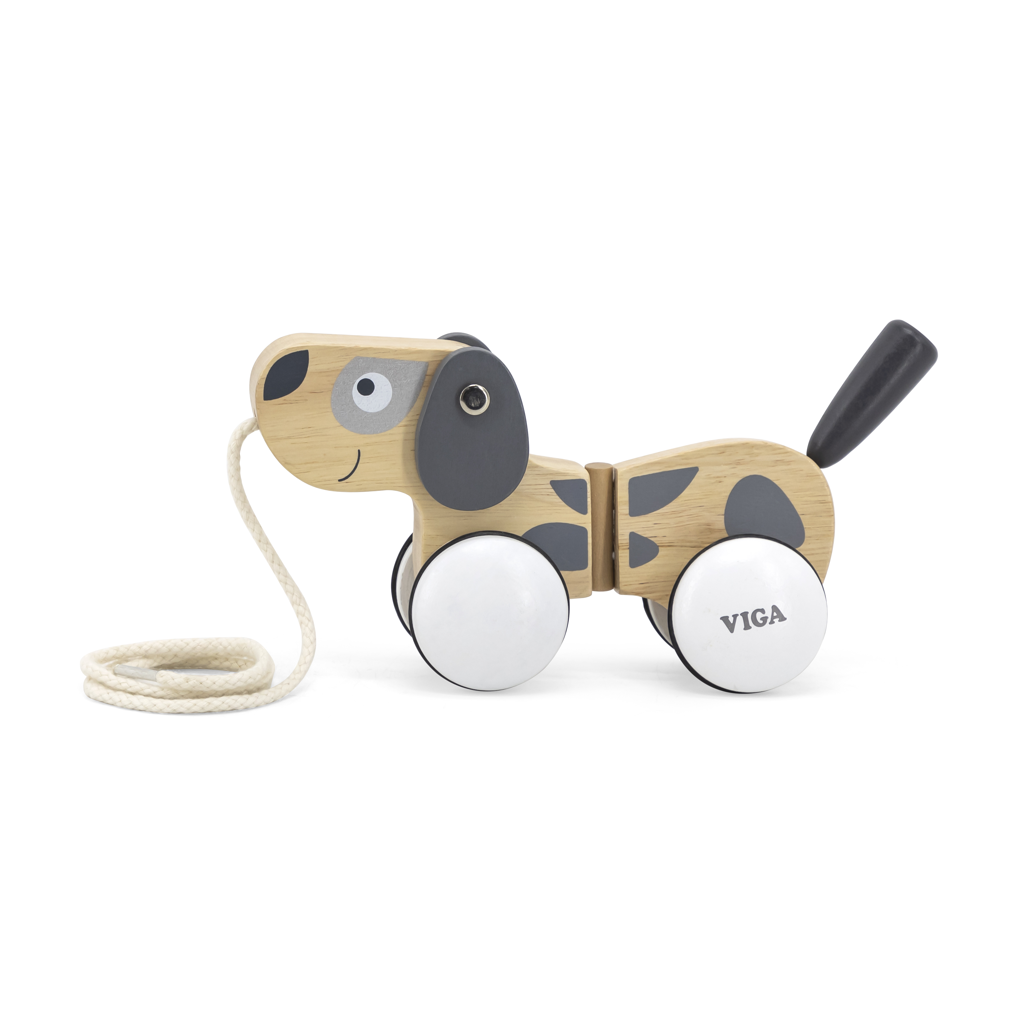 Viga Toys puidust järelveetav koer