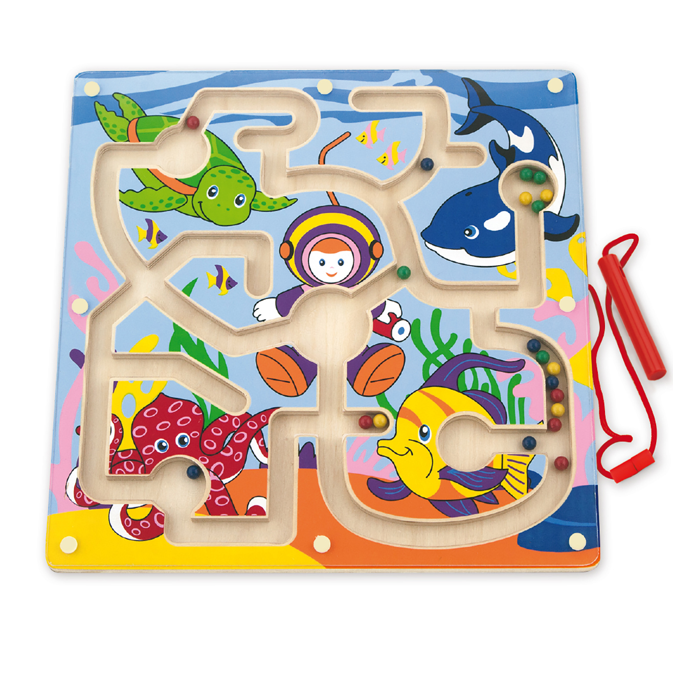 Viga Toys puidust magnetiline labürint