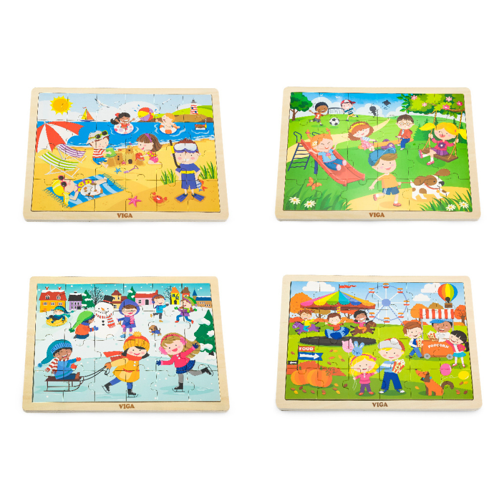 Viga Toys puidust pusled AASTAAJAD