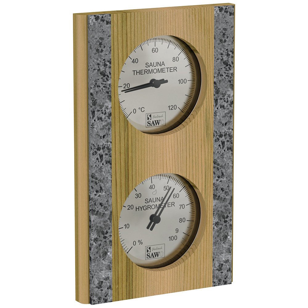 Sawo Thermo-Hygrometer 283-THRD, With stone strip, Vertical, Cedar Sawo Thermo-Hygrometer 283-THRD, With stone strip, Vertical, Cedar